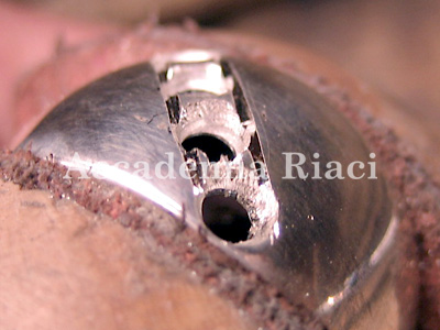 RING WITH DIAGONAL STONE SETTING