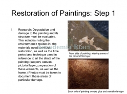 Restoration of Paintings