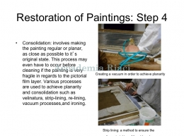 Restoration of Paintings
