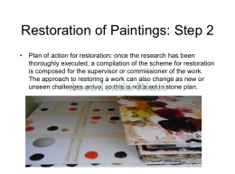 Restoration of Paintings